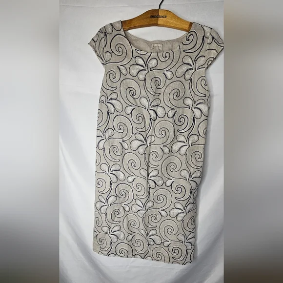 Lina Tomei Dresses Lina Tomei Womens Italian Linen Cap Sleeve